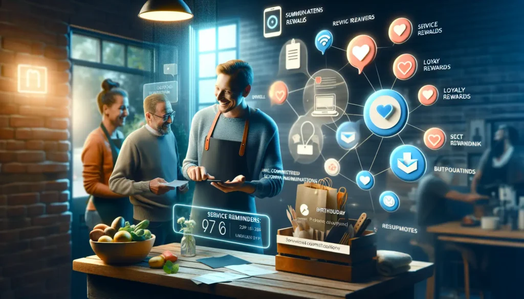 SMS customer relationship building